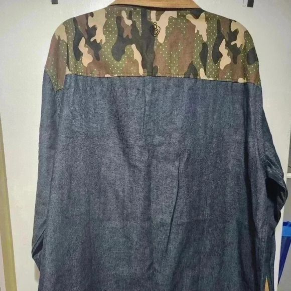 Big and Tall Mens Eight 732 denim shirt, size 3xl. NWOT - Picture 6 of 9